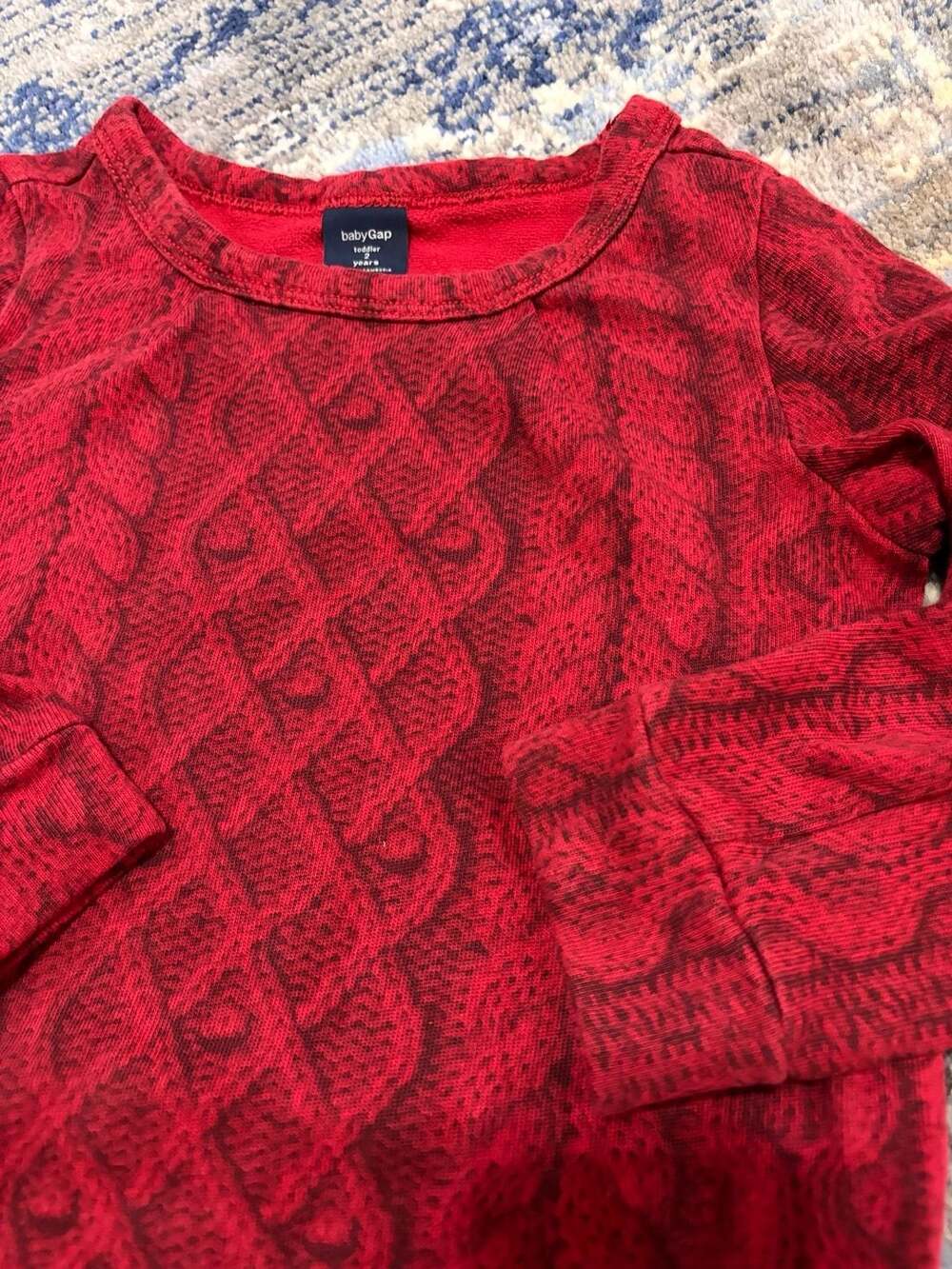 Baby Gap Toddler 2 Years Red Sweater Pullover